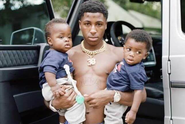 Kayden Gaulden with his father YoungBoy Never Broke Again and brother Kamron Gaulden.